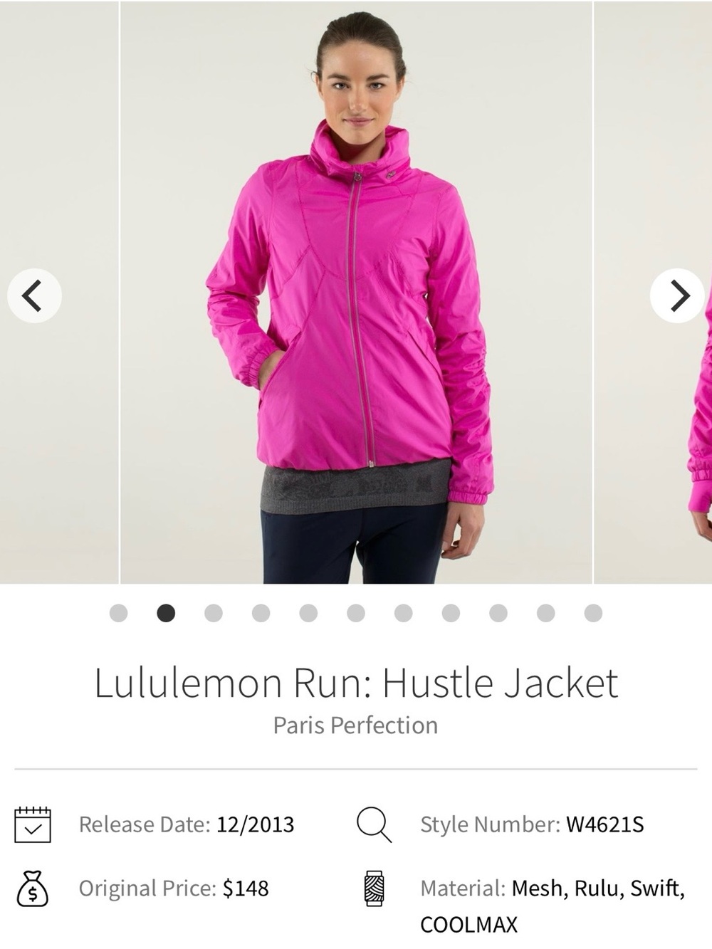 lululemon athletica Run Hustle Jacket - Hot Pink